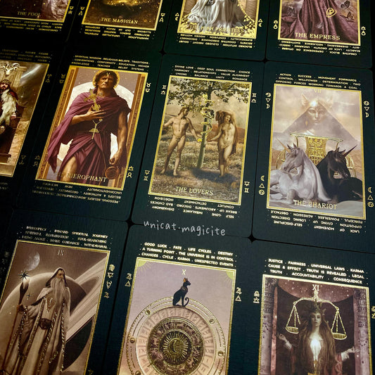 Lucid Dreams' Beginners Tarot Deck • Ed. IV • Black Edition• 🌟