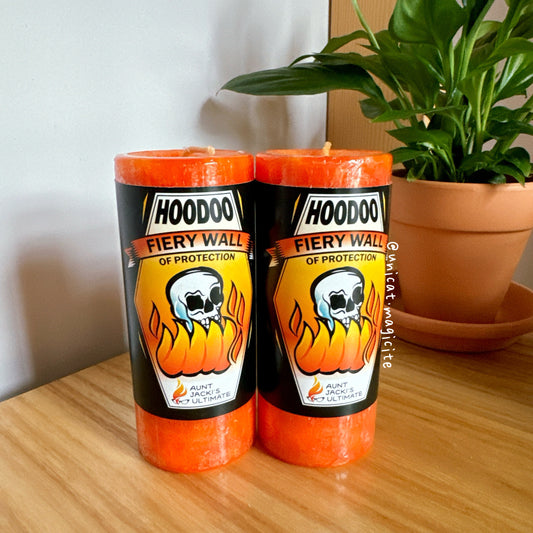 🧙🏻♀️Aunt Jacki's Hoodoo Fiery Wall of Protection Candle 火熱防護牆能量蠟燭
