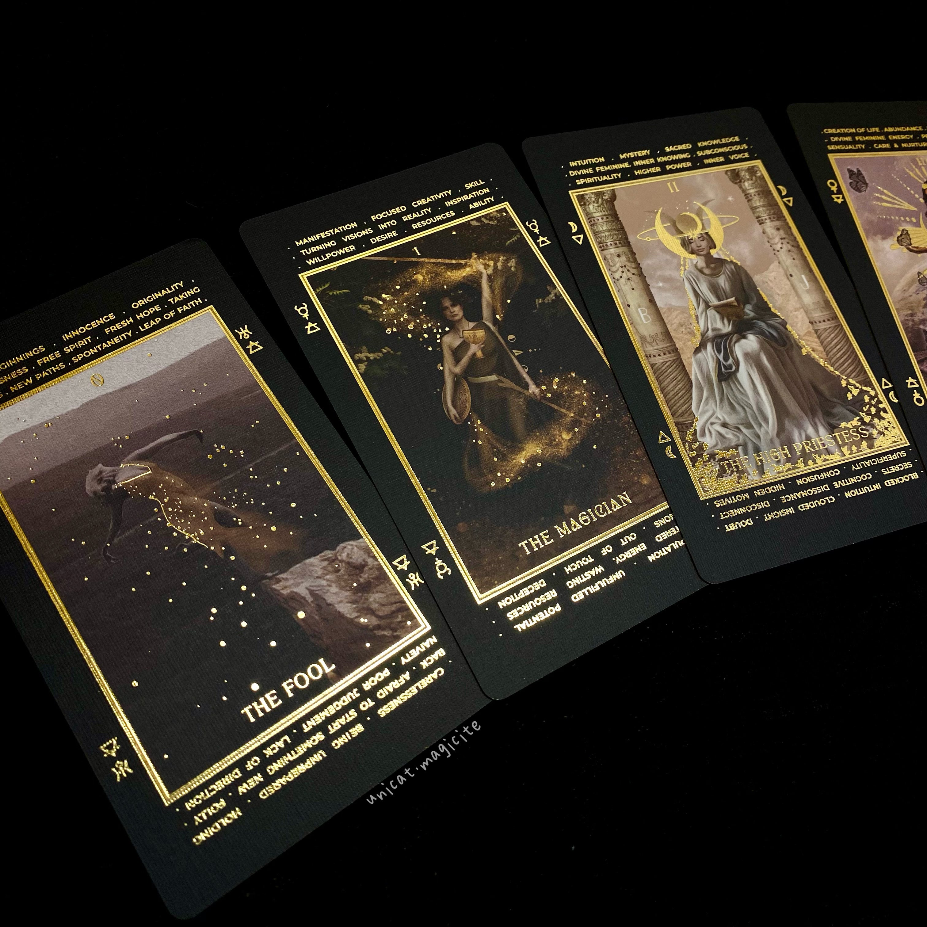 Lucid Dreams' Beginners Tarot Deck • Ed. IV • Black Edition• 🌟 – Unicat.Magicite Lucid Dreams' Beginners Tarot Deck • Ed. IV • Black Edition• 🌟 – Unicat.Magicite