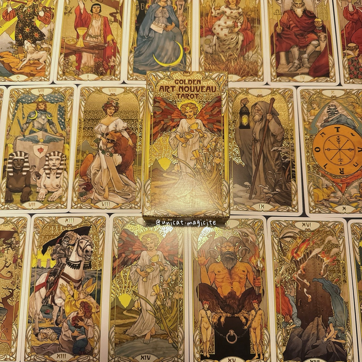Golden Art Nouveau Tarot Unicat Magicite golden-art-nouveau-tarot-unicat-magicite