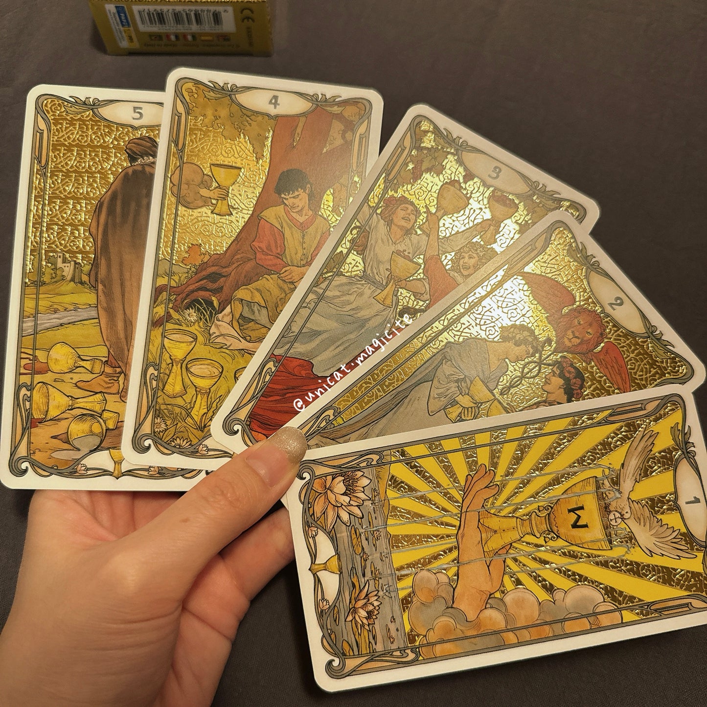 Golden Art Nouveau Tarot