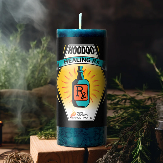 [Pre-Order] 🧙🏻‍♀️Aunt Jacki's Hoodoo Healing Rx Candle Healing Energy Candle