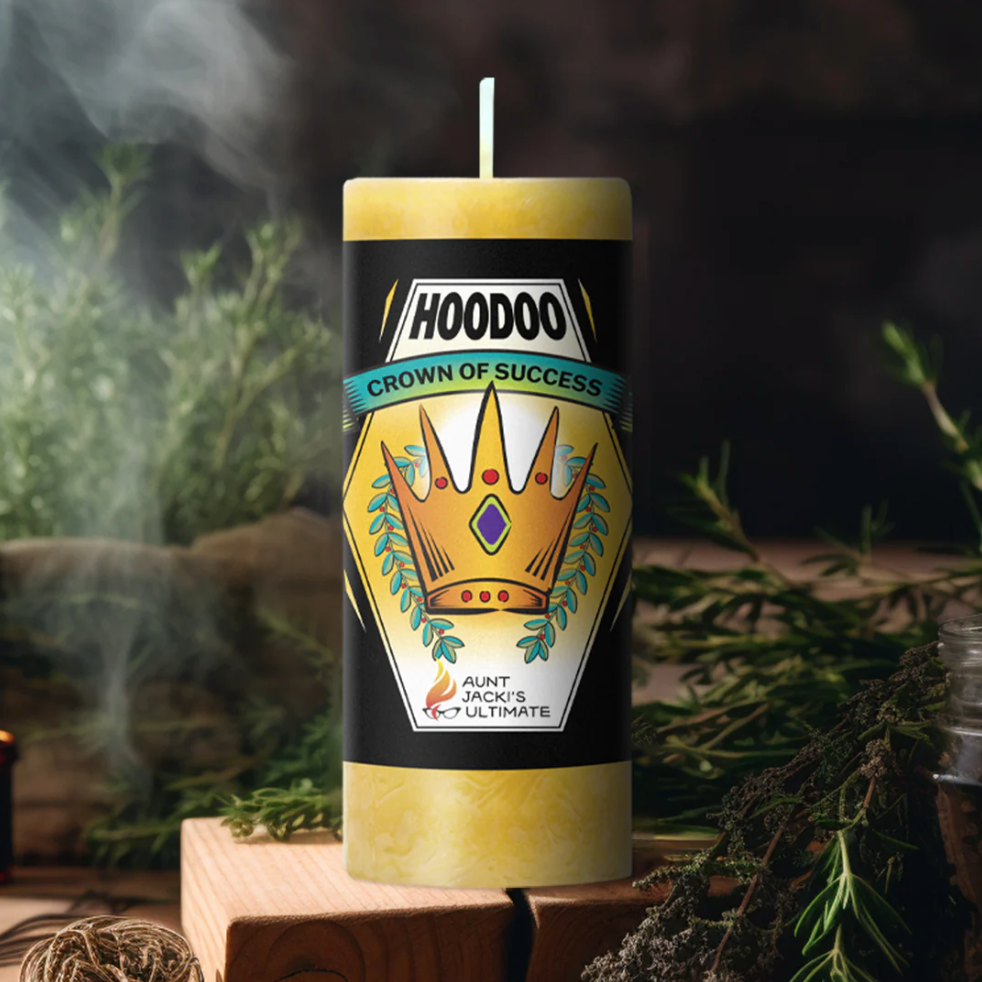 [Pre-Order]🧙🏻‍♀️Aunt Jacki's Hoodoo Crown of Success Candle 成功之冠能量蠟燭