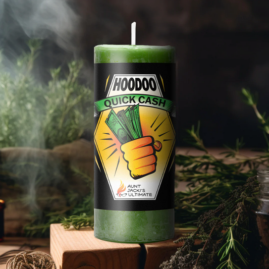 [Pre-Order] 🧙🏻‍♀️Aunt Jacki's Hoodoo Quick Cash Candle Quick Money Energy Candle