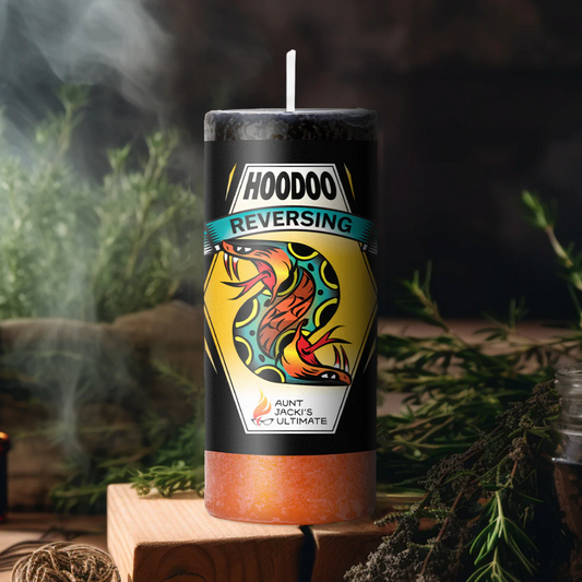 [Pre-Order] 🧙🏻‍♀️Aunt Jacki's Hoodoo Reversing Candle Reversing Energy Candle