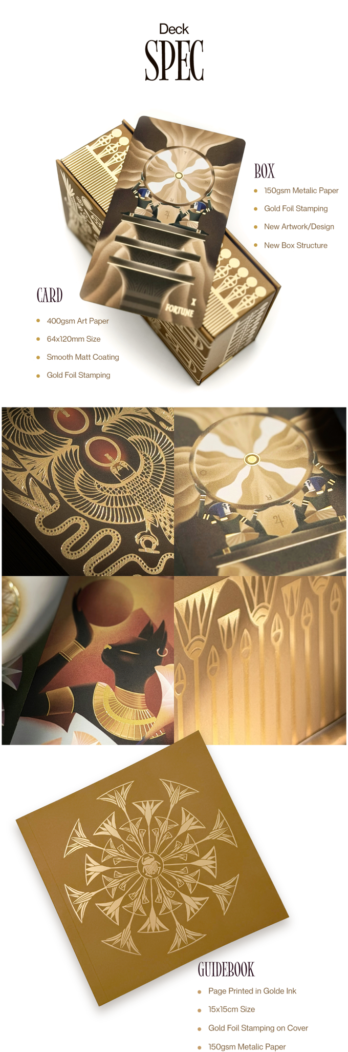 [Pre-Order] Dream of Nile Tarot - Golden Horus Edition