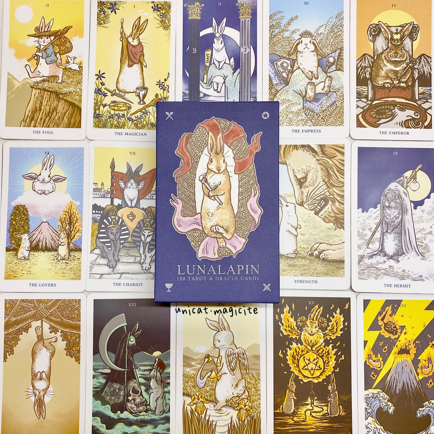 [Pre-Order] Lunalapin Rabbit Tarot - (Sliver Edge/ 100 Tarot &amp; Oracle)