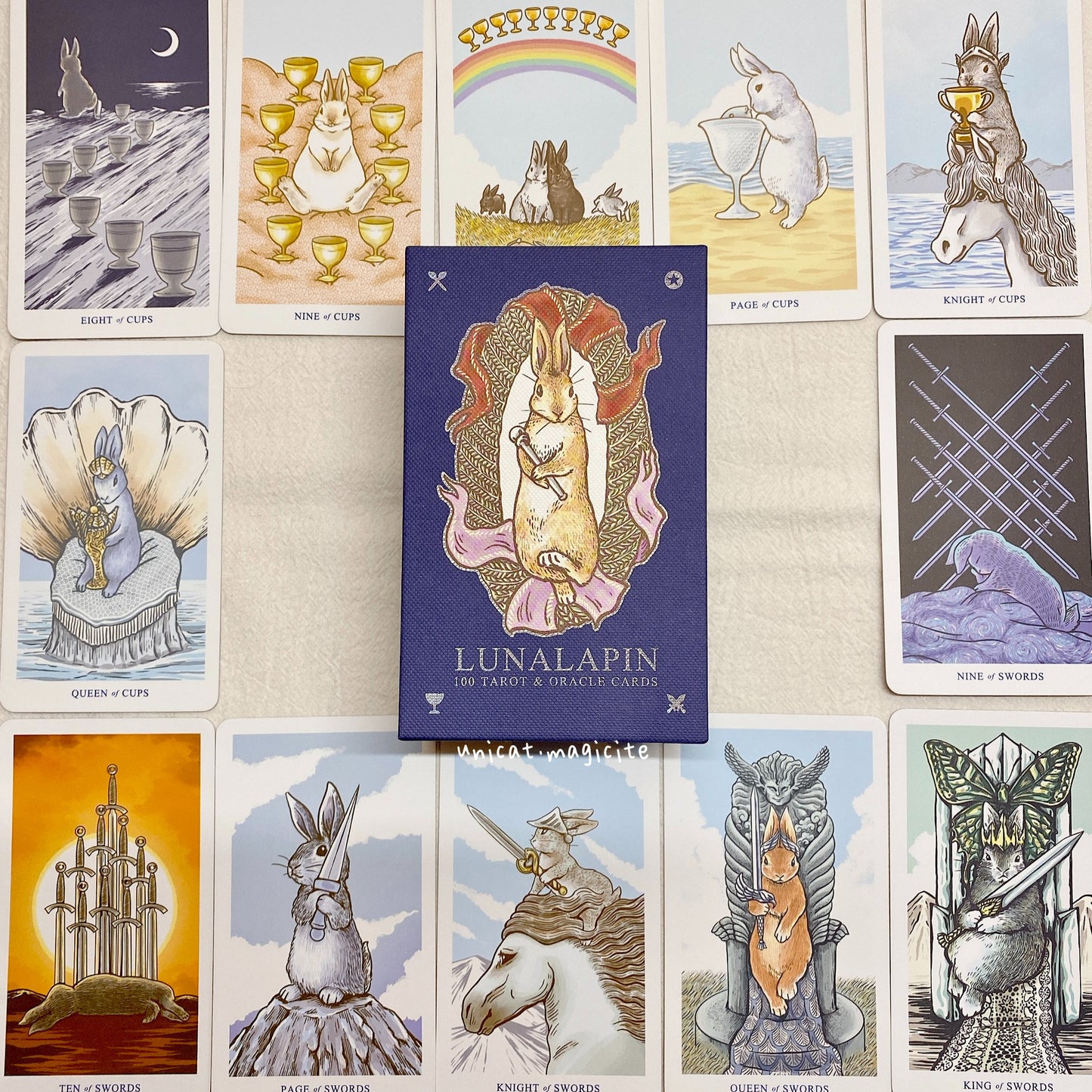 [Pre-Order] Lunalapin Rabbit Tarot - (Sliver Edge/ 100 Tarot & Oracle)